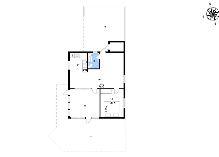 Casa de Férias C11263-hemmet-strand-raevekrogen-64